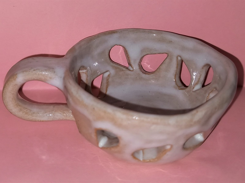 Keramika malá svícen 3126